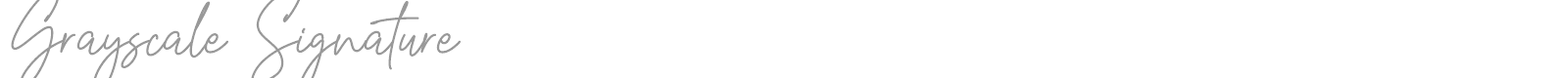 Grayscale Signature font preview